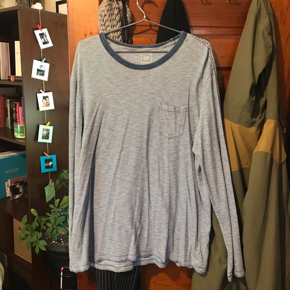 GAP Indigo collection long sleeve shirt